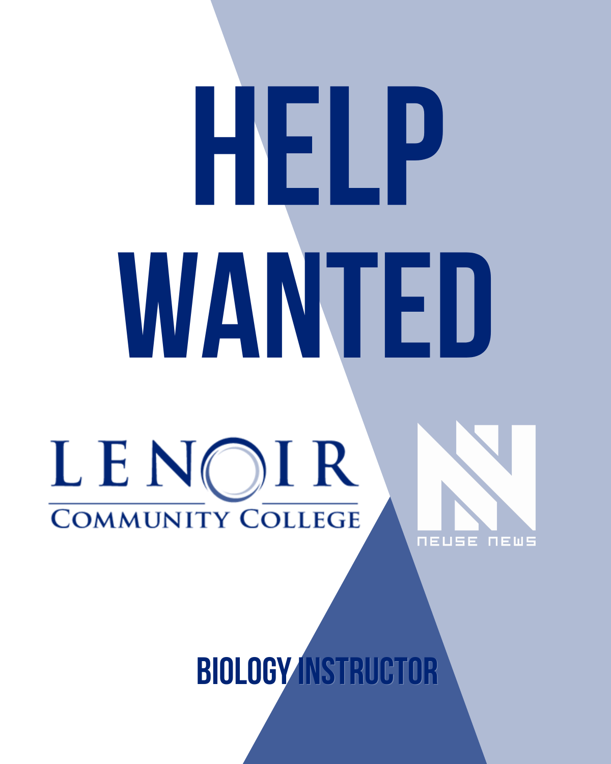 Help Wanted: Biology Instructor