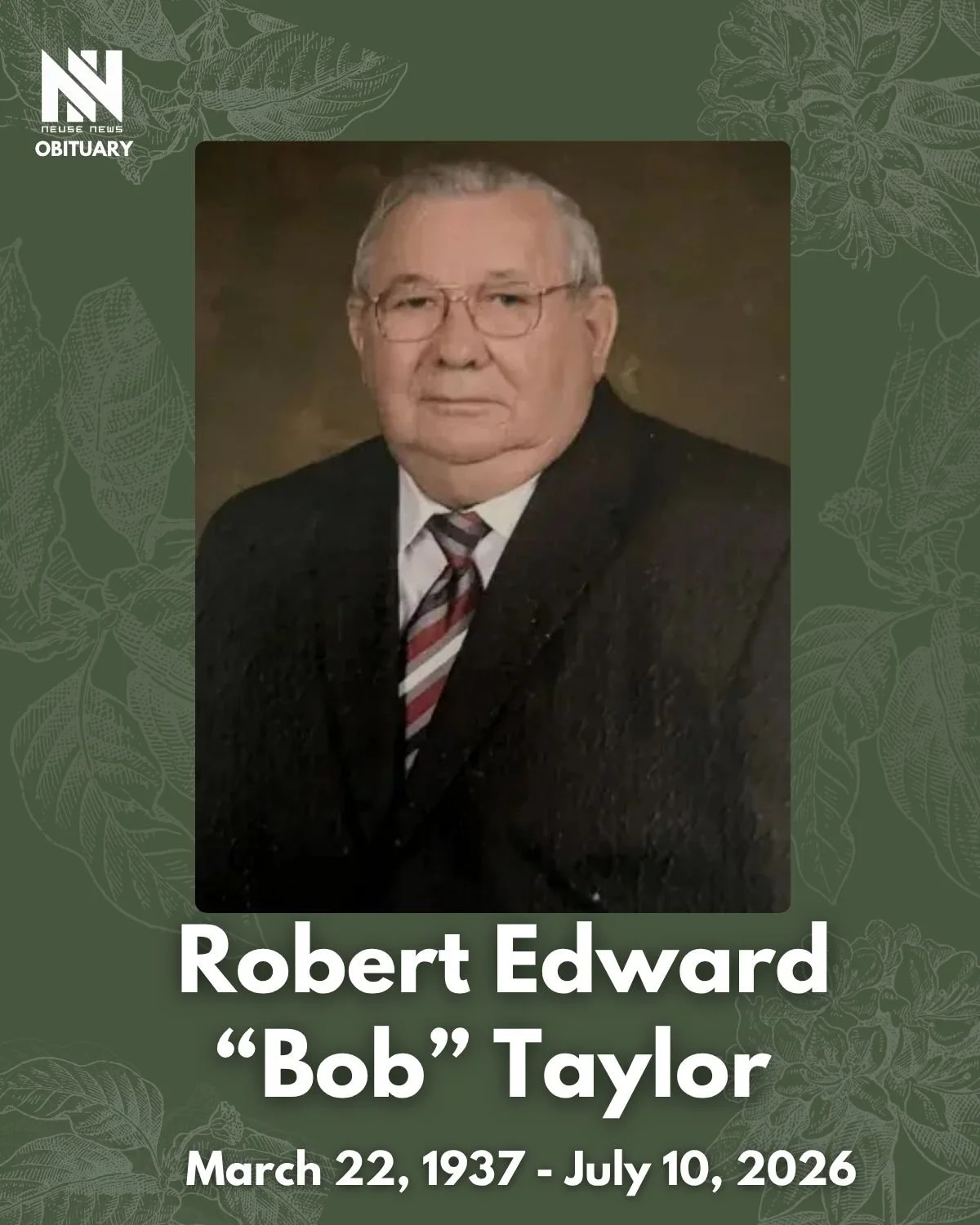Obituary: Robert Edward "Bob" Taylor