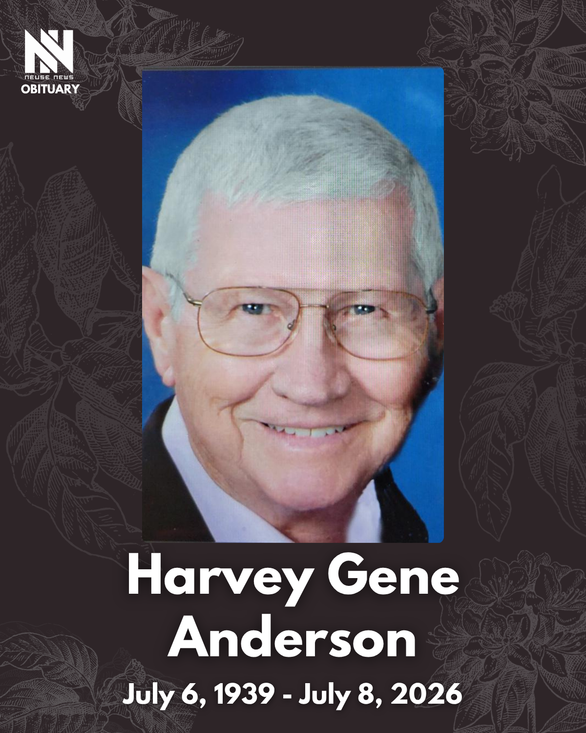 Obituary: Harvey Gene Anderson