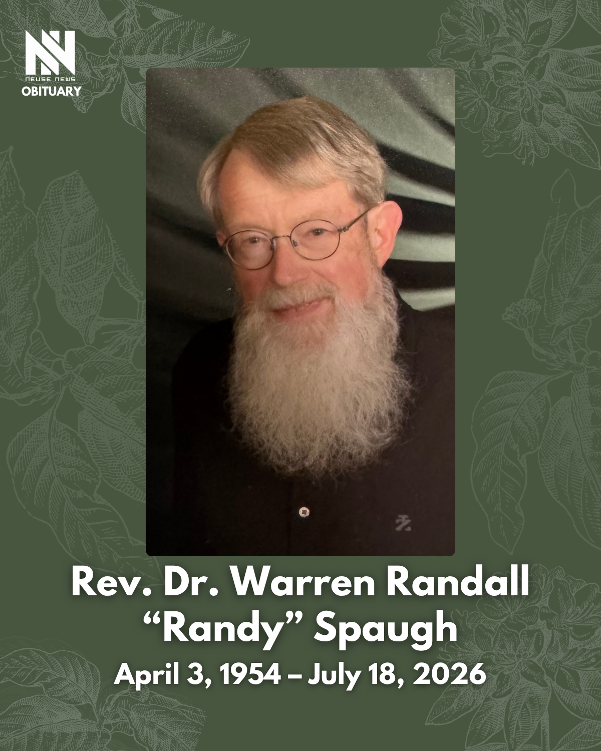 Obituary: Rev. Dr. Warren Randall “Randy” Spaugh