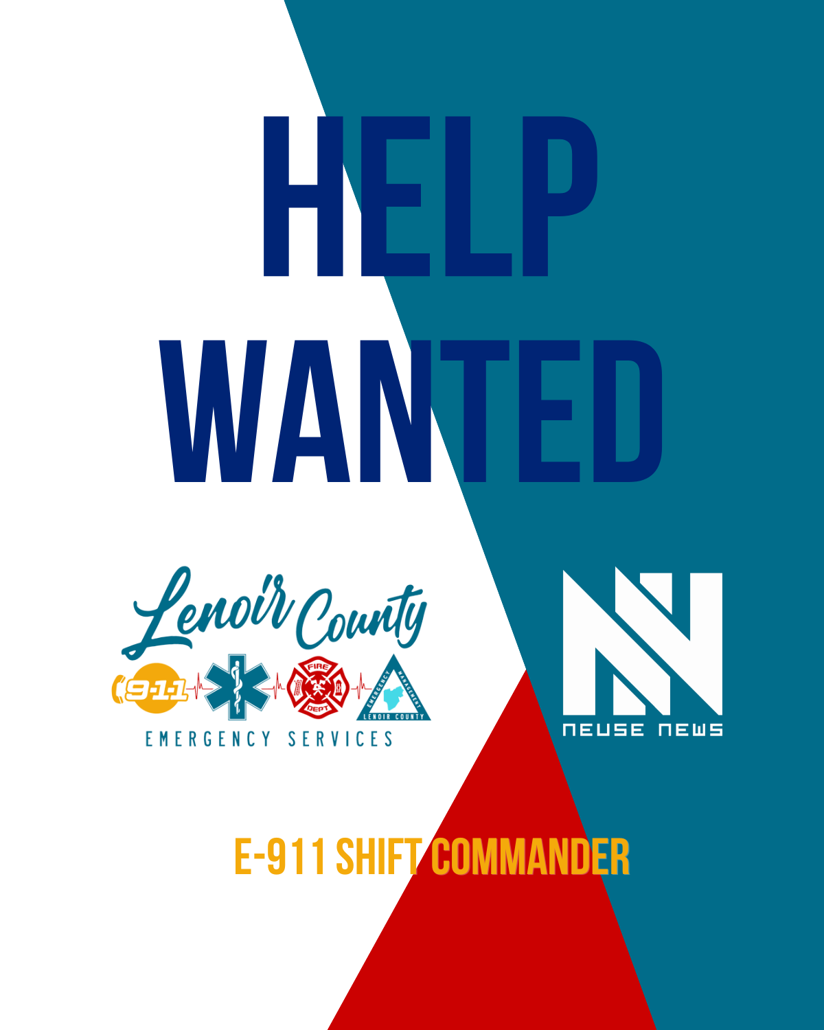 Help Wanted: E-911 Shift Commander