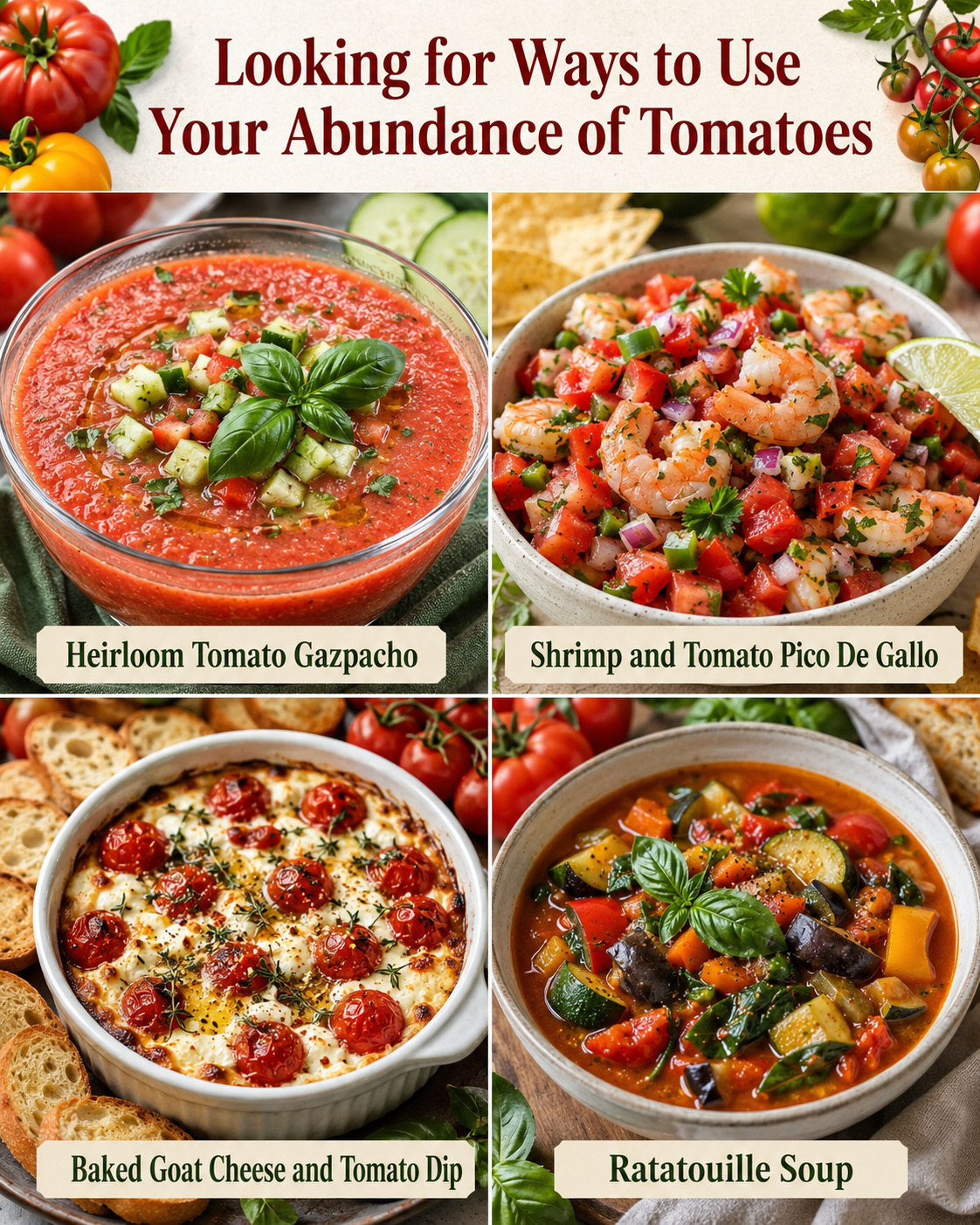 Looking for Ways to Use Your Abundance of Tomatoes