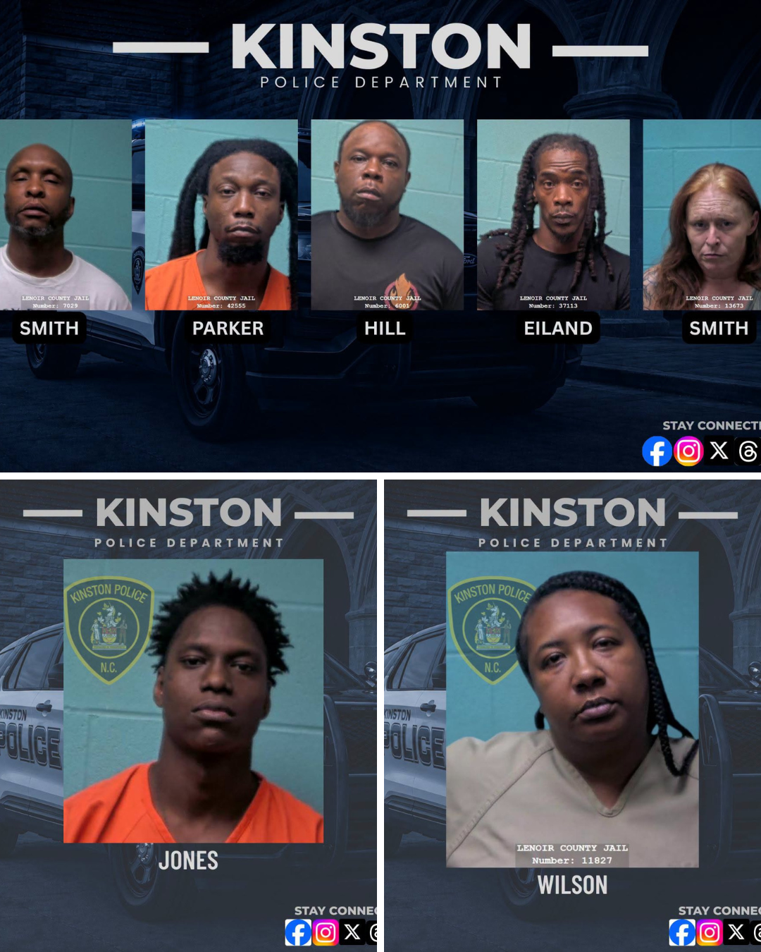 Kinston police report arrests in weekend enforcement activity