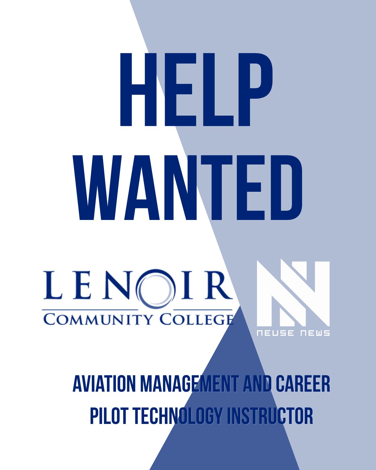 Help Wanted: Aviation Management and Career Pilot Technology Instructor