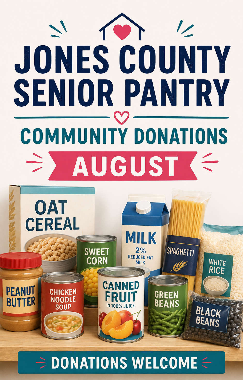 Jones County Senior Pantry Continues Through Community Support