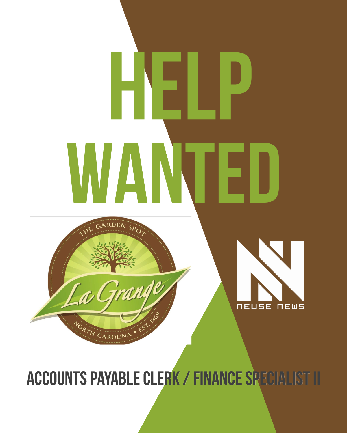 Help Wanted: Accounts Payable Clerk / Finance Specialist II