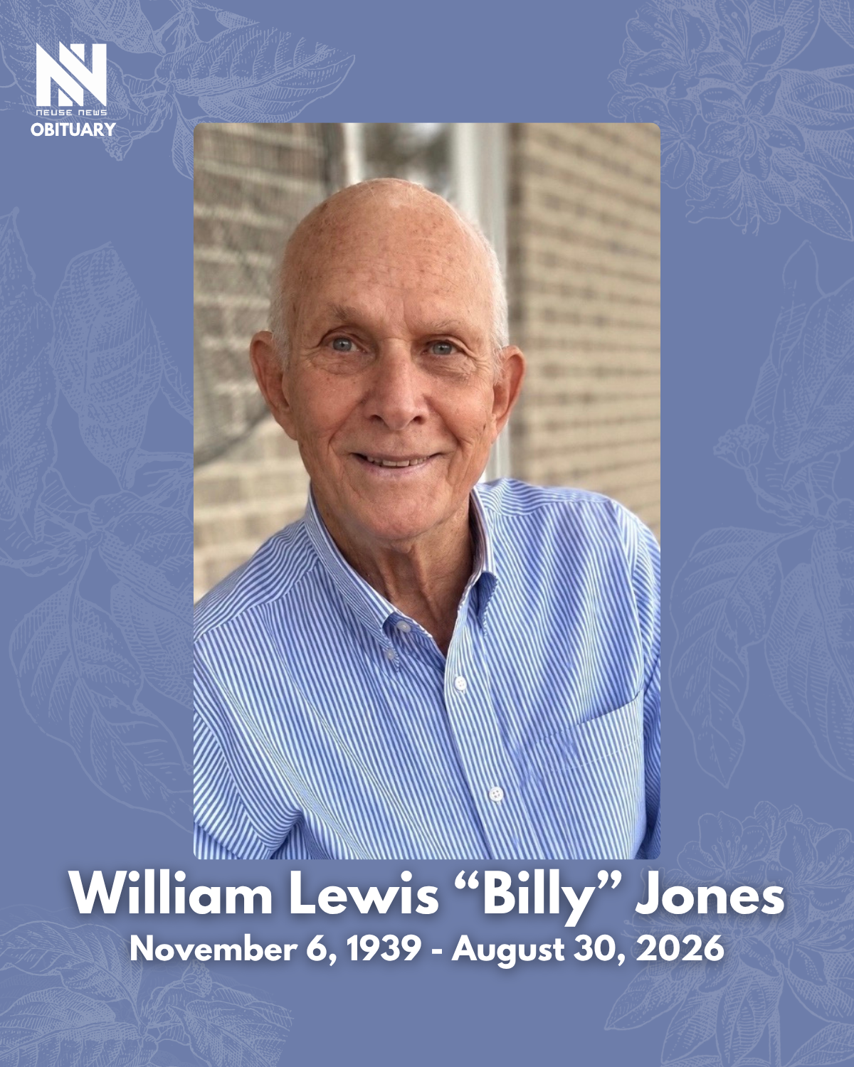 Obituary: William Lewis “Billy” Jones