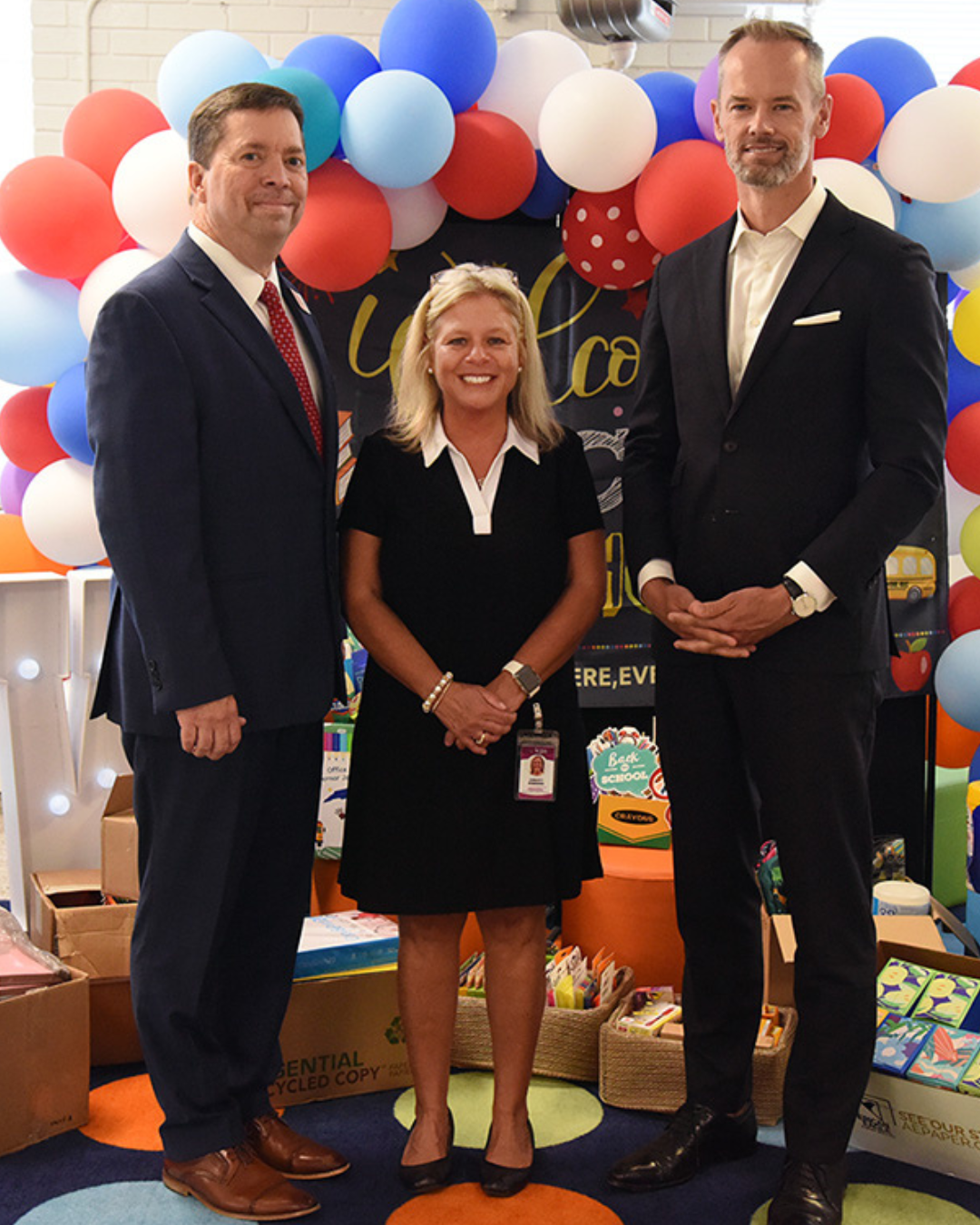 NC Commerce Secretary brings school supplies, leaves with insights into LCPS workforce development efforts