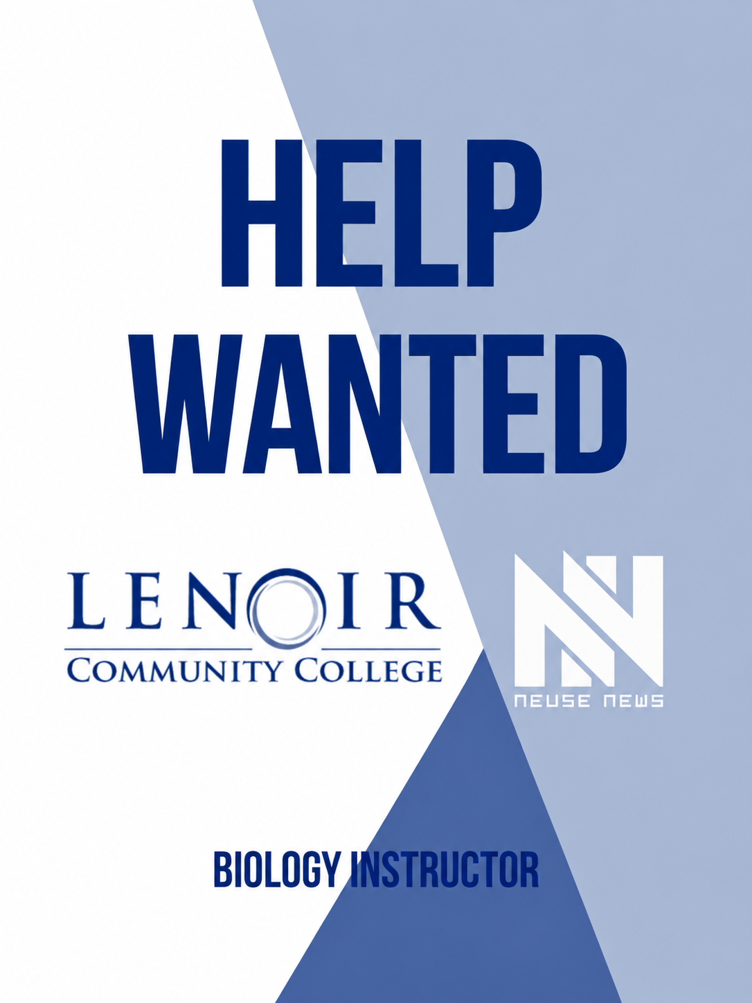 Help Wanted: Biology Instructor