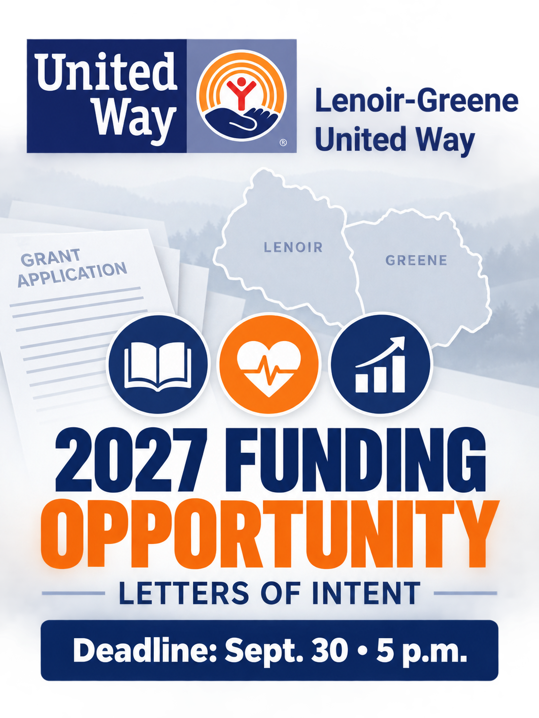 Letter of Intent Now Open for Lenoir/Greene United Way