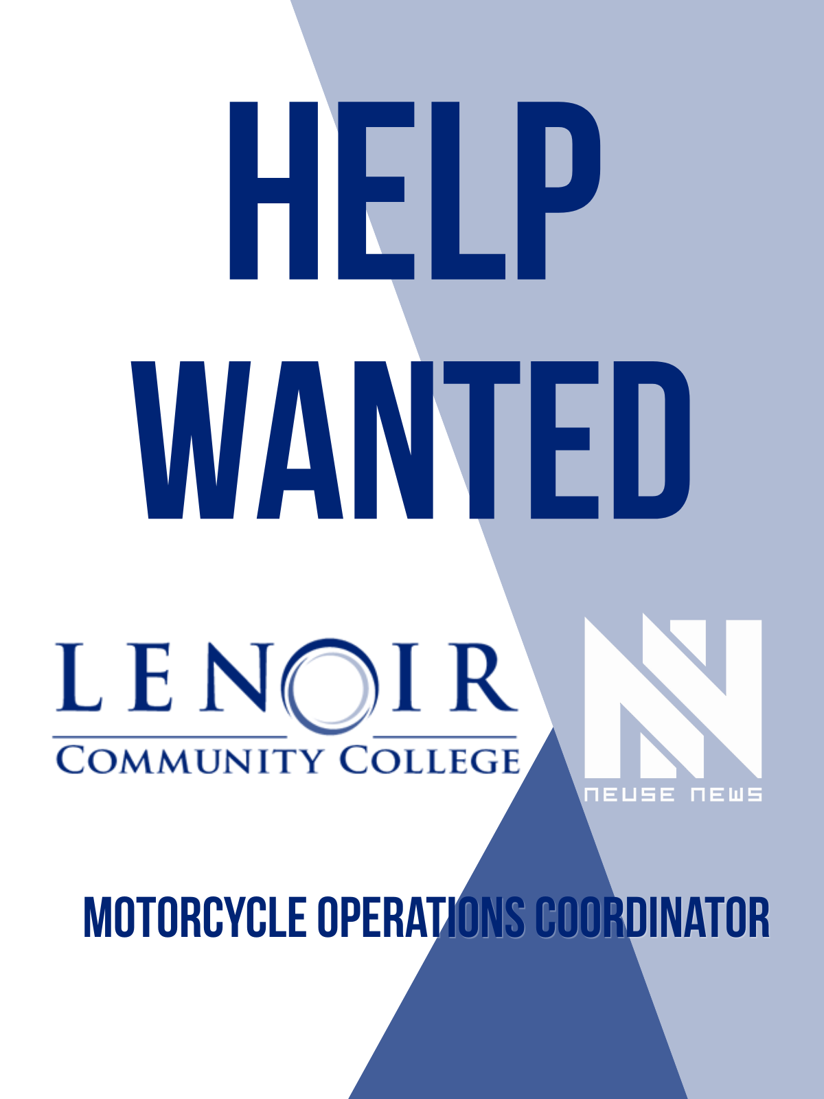 Help Wanted: Motorcycle Operations Coordinator
