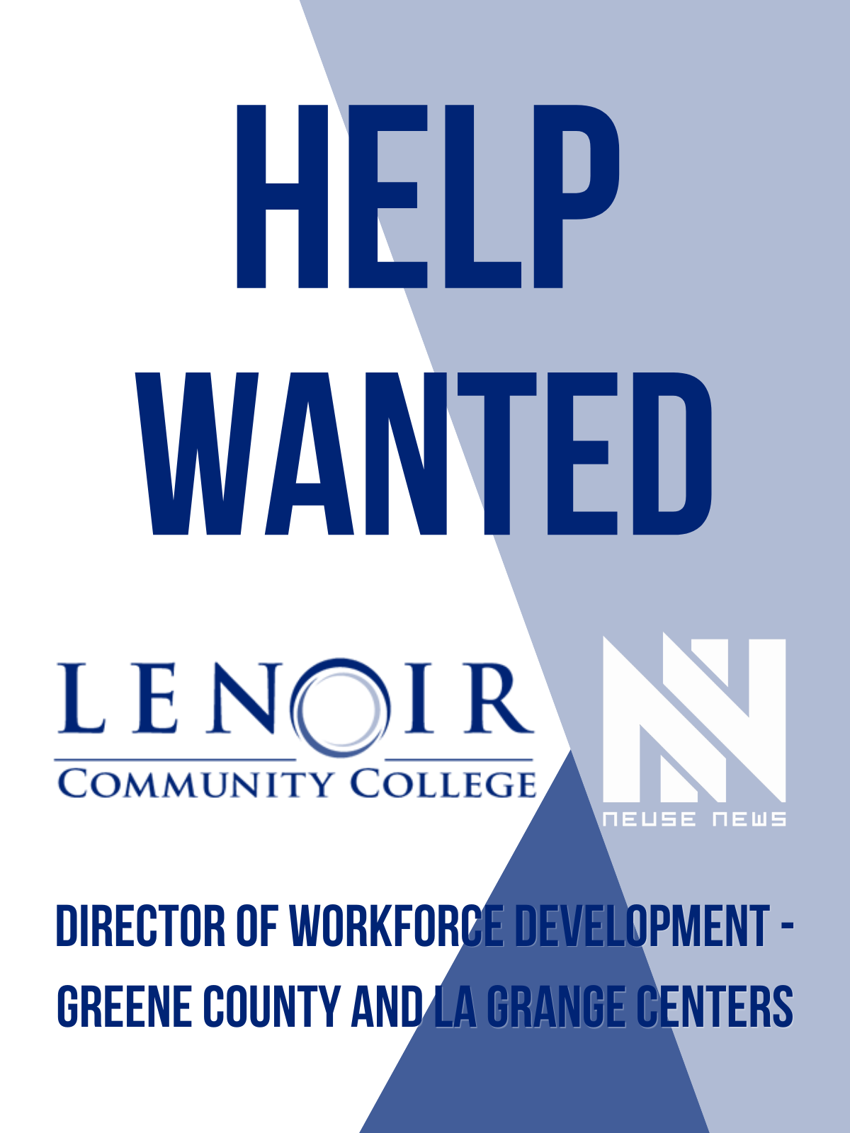 Help Wanted: Director of Workforce Development - Greene County and La Grange Centers