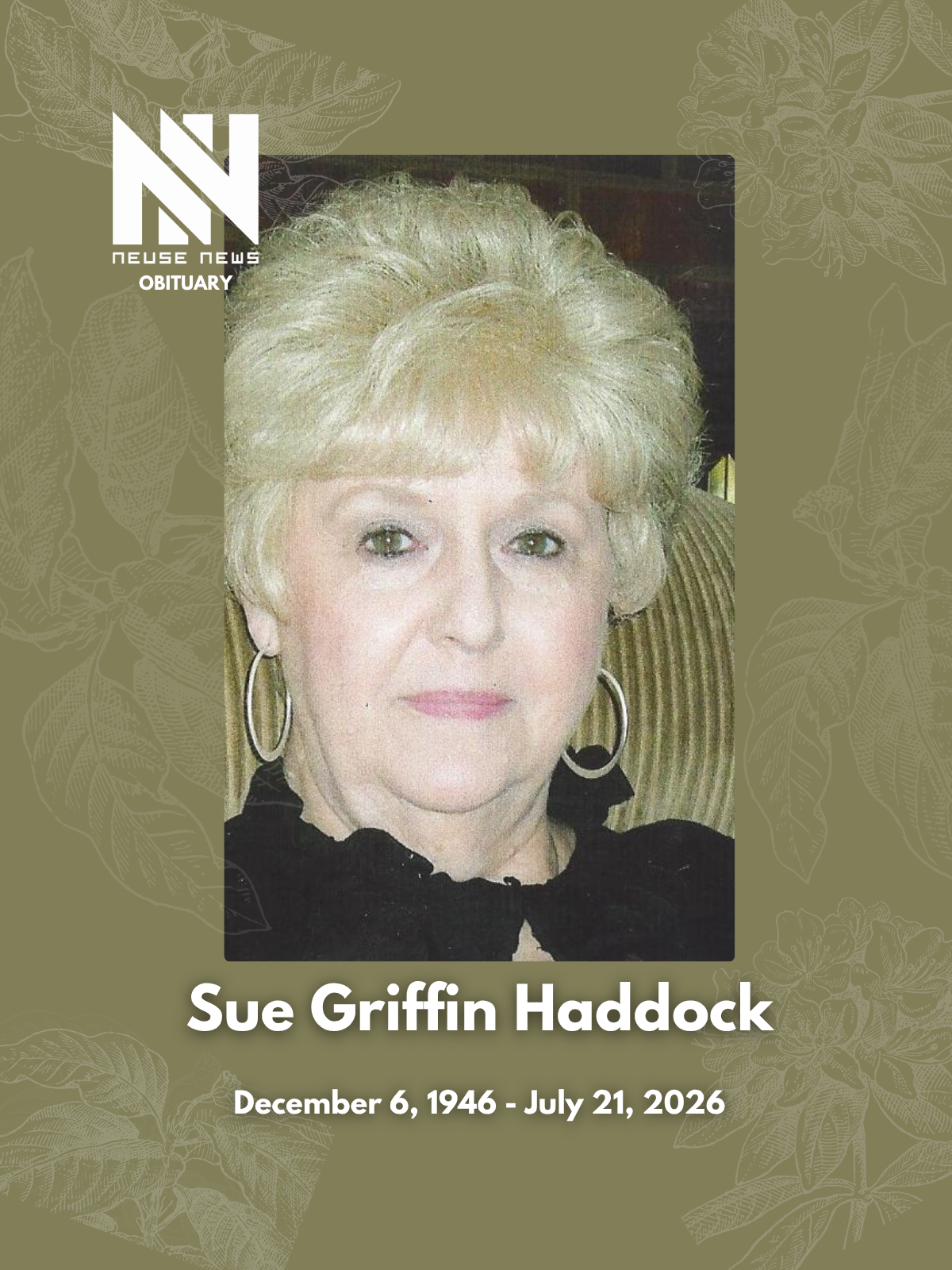Obituary: Sue Griffin Haddock