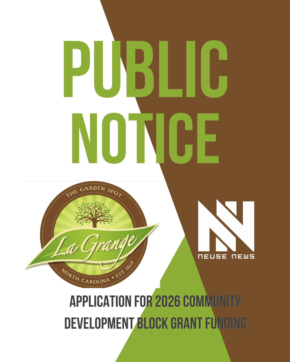 Public Notice: La Grange: 2026 COMMUNITY DEVELOPMENT BLOCK GRANT FUNDING