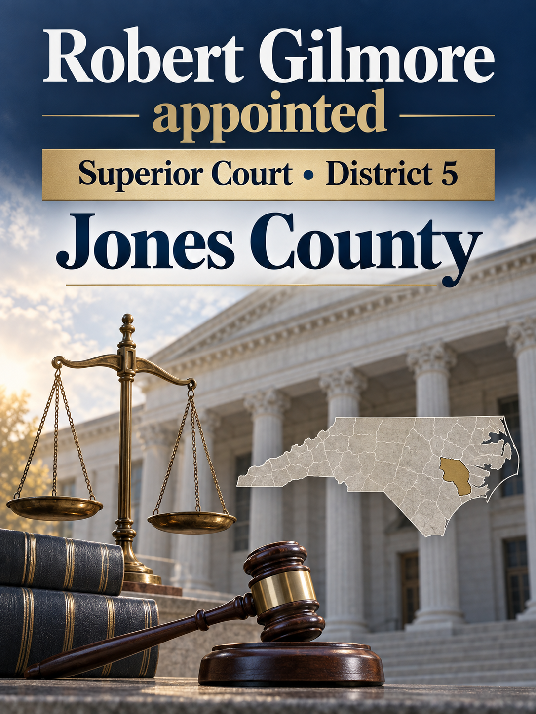 Governor Stein Announces Jones County Judicial Appointments