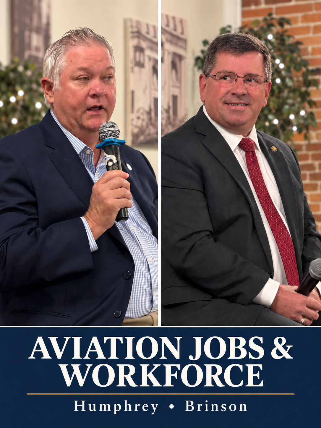 Brinson, Humphrey highlight aviation jobs and workforce needs at Legislative breakfast