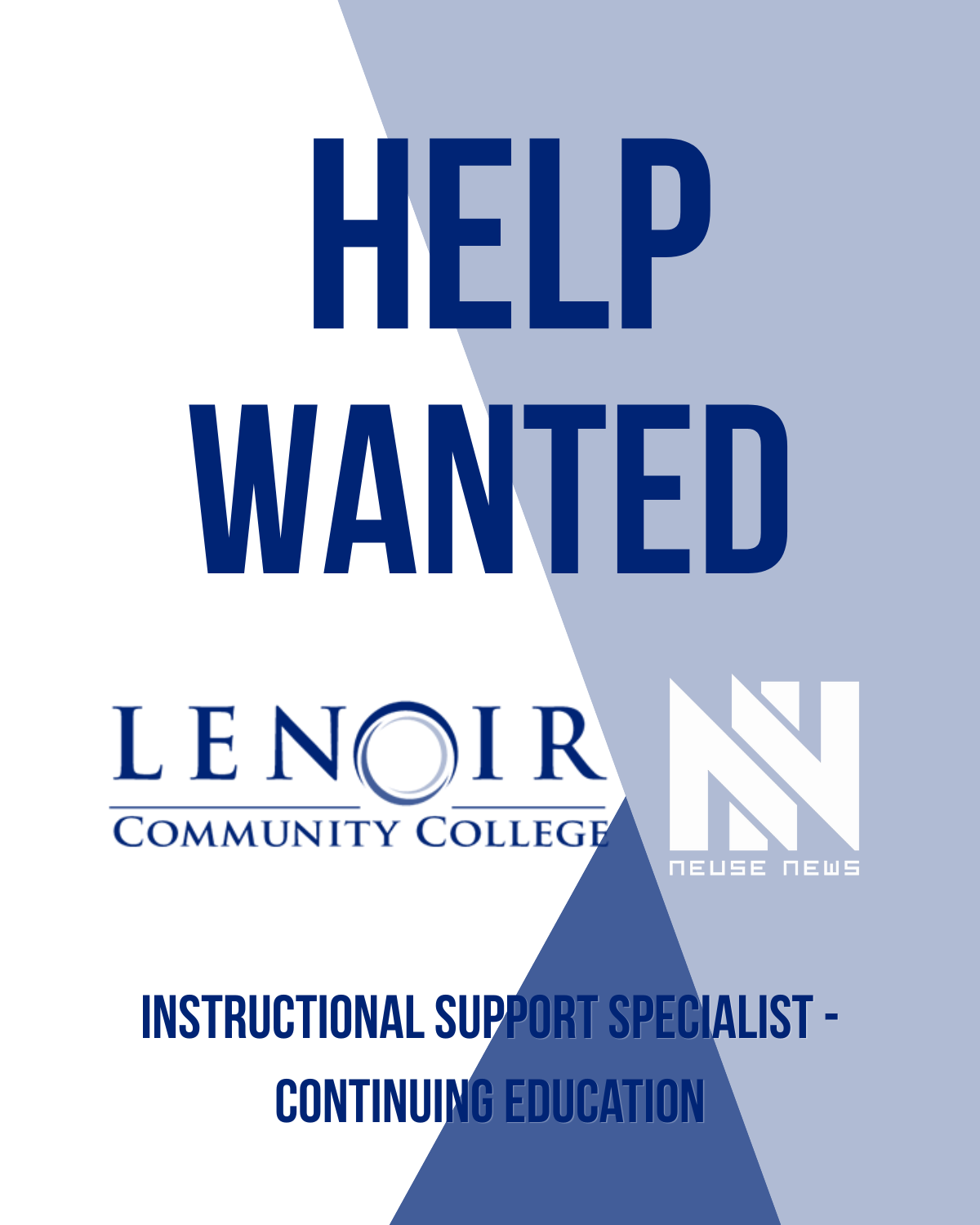 Help Wanted: Instructional Support Specialist - Continuing Education