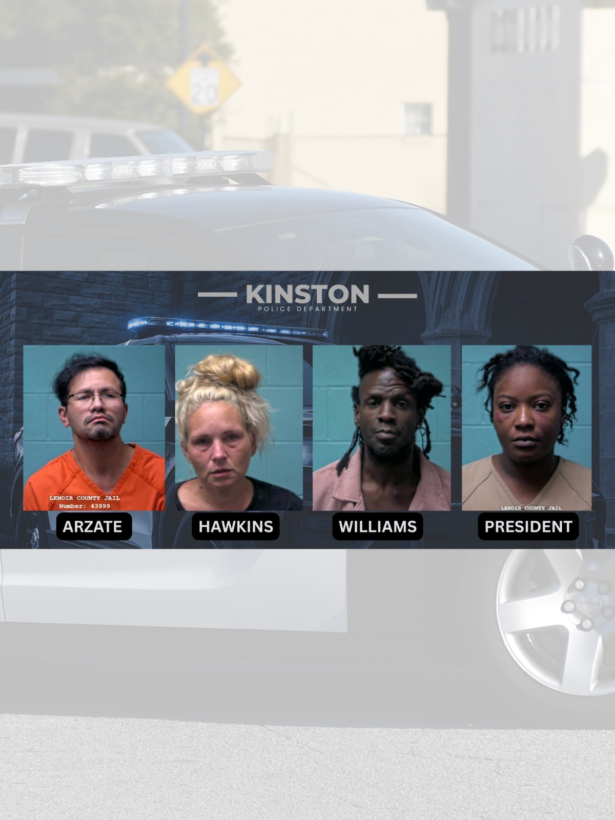 Kinston police report drug arrests, burglary and assault investigation
