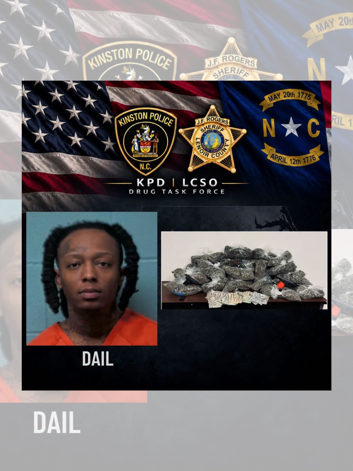 Kinston-Lenoir Drug Task Force Makes Trafficking Arrest