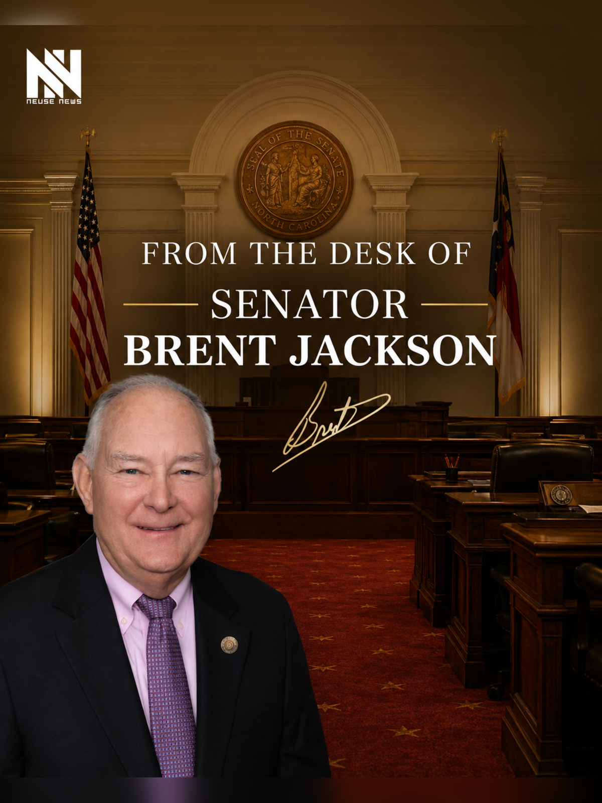 From the Desk of Senator Brent Jackson September 30, 2026