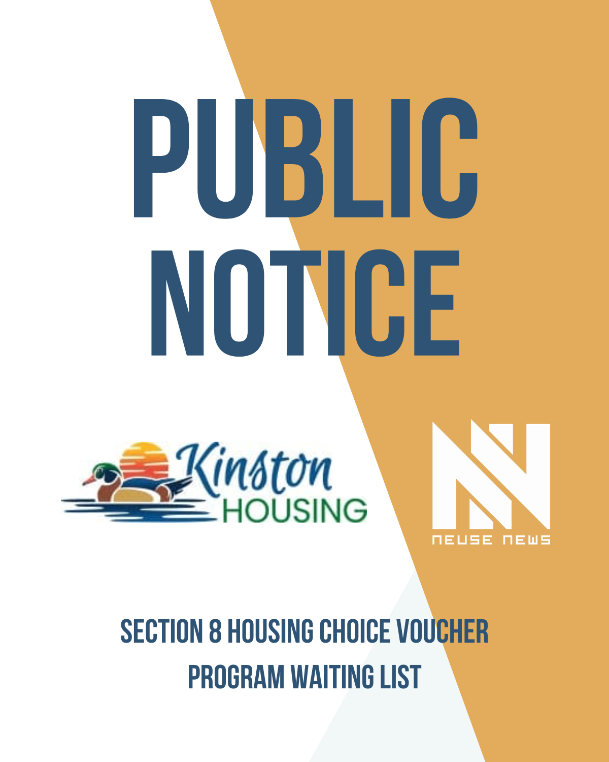 Public Notice: SECTION 8 HOUSING CHOICE VOUCHER PROGRAM WAITING LIST