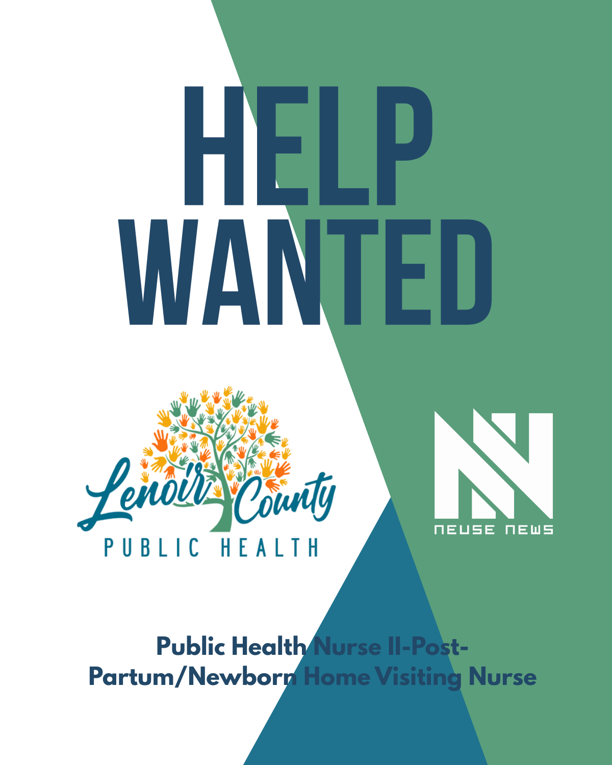 Help Wanted: Public Health Nurse II-Post-Partum/Newborn Home Visiting Nurse