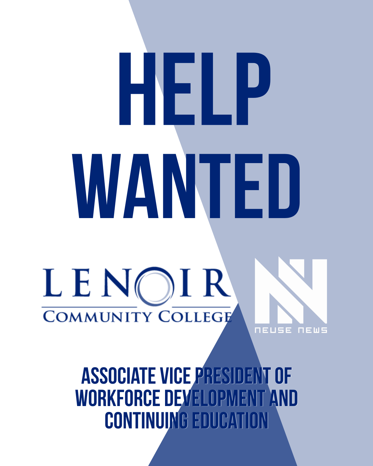 Help Wanted: Associate Vice President of Workforce Development and Continuing Education
