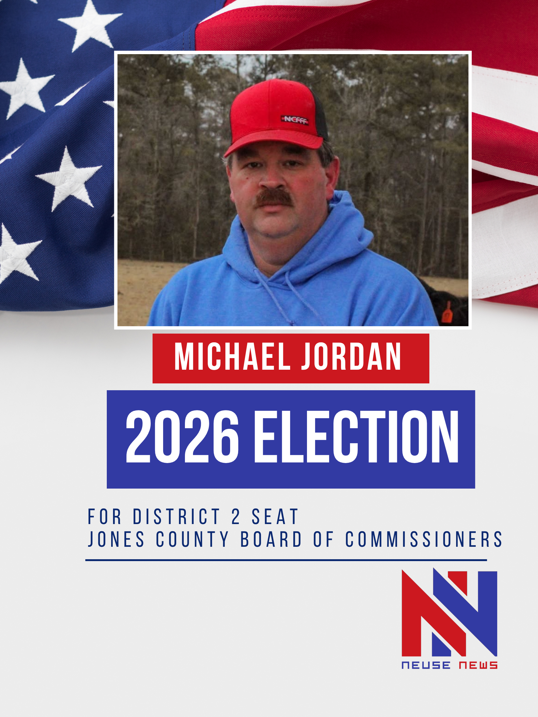 Michael Jordan outlines jobs, public safety priorities in Jones County commissioner race