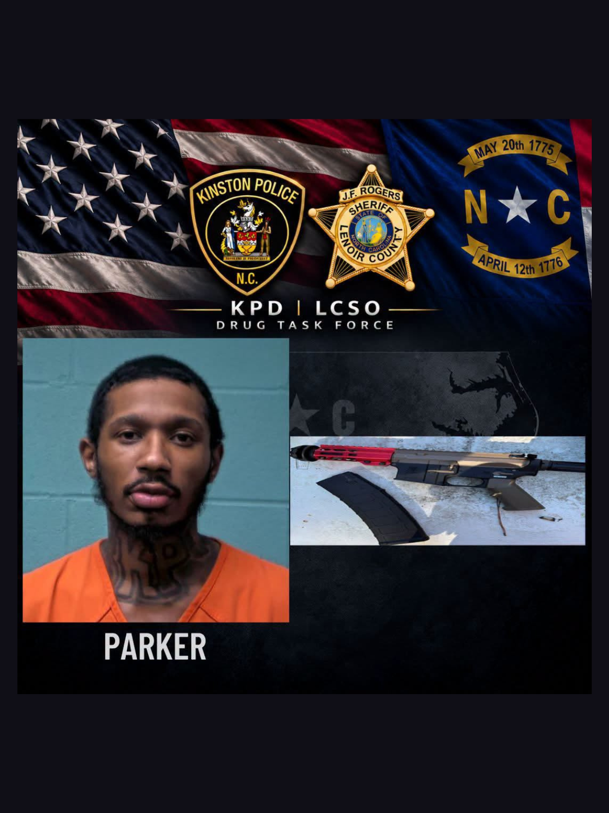 Convicted felon arrested after rifle located during search