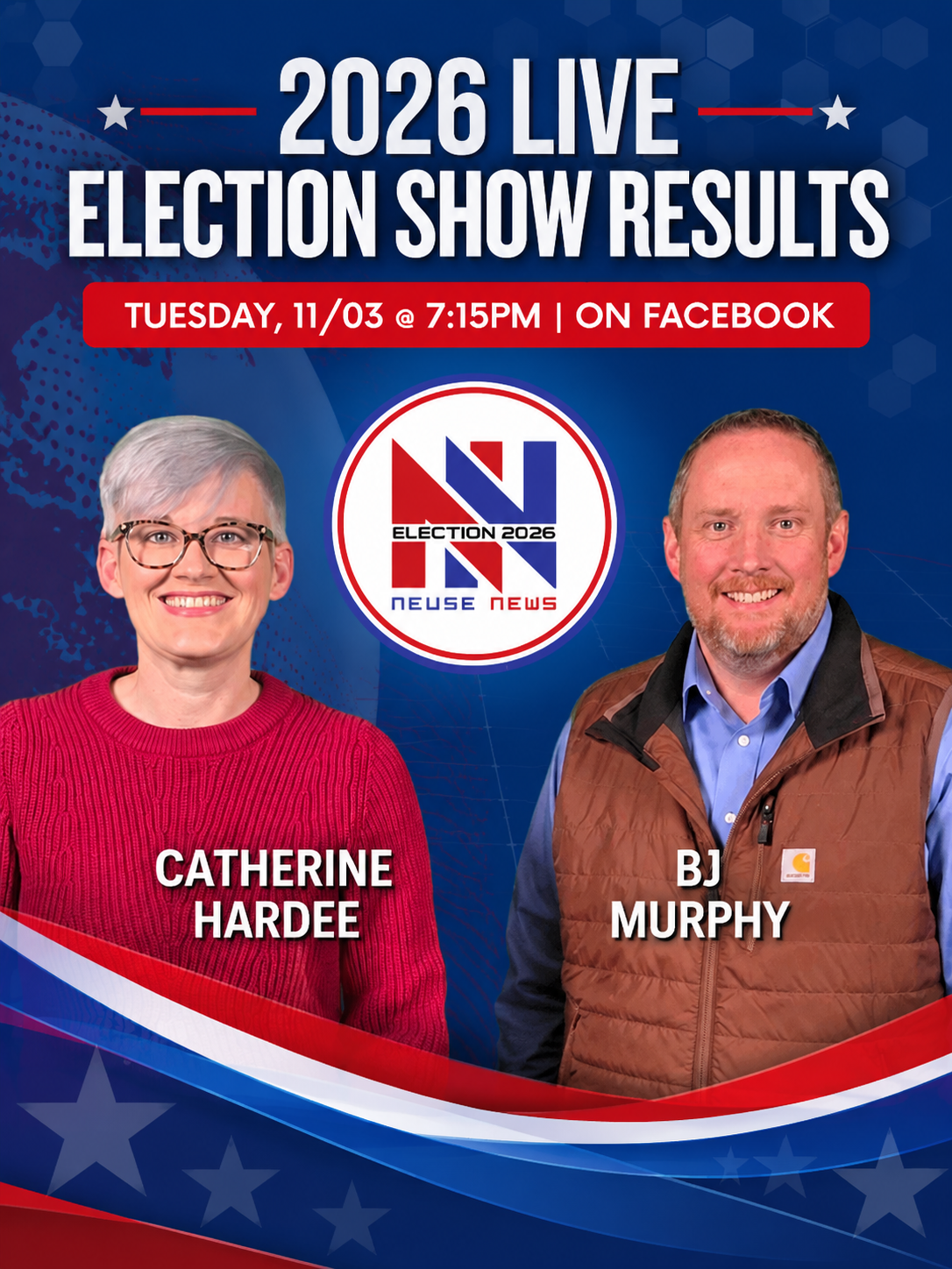 Who wins on election night? Watch live with Neuse News on Nov. 3