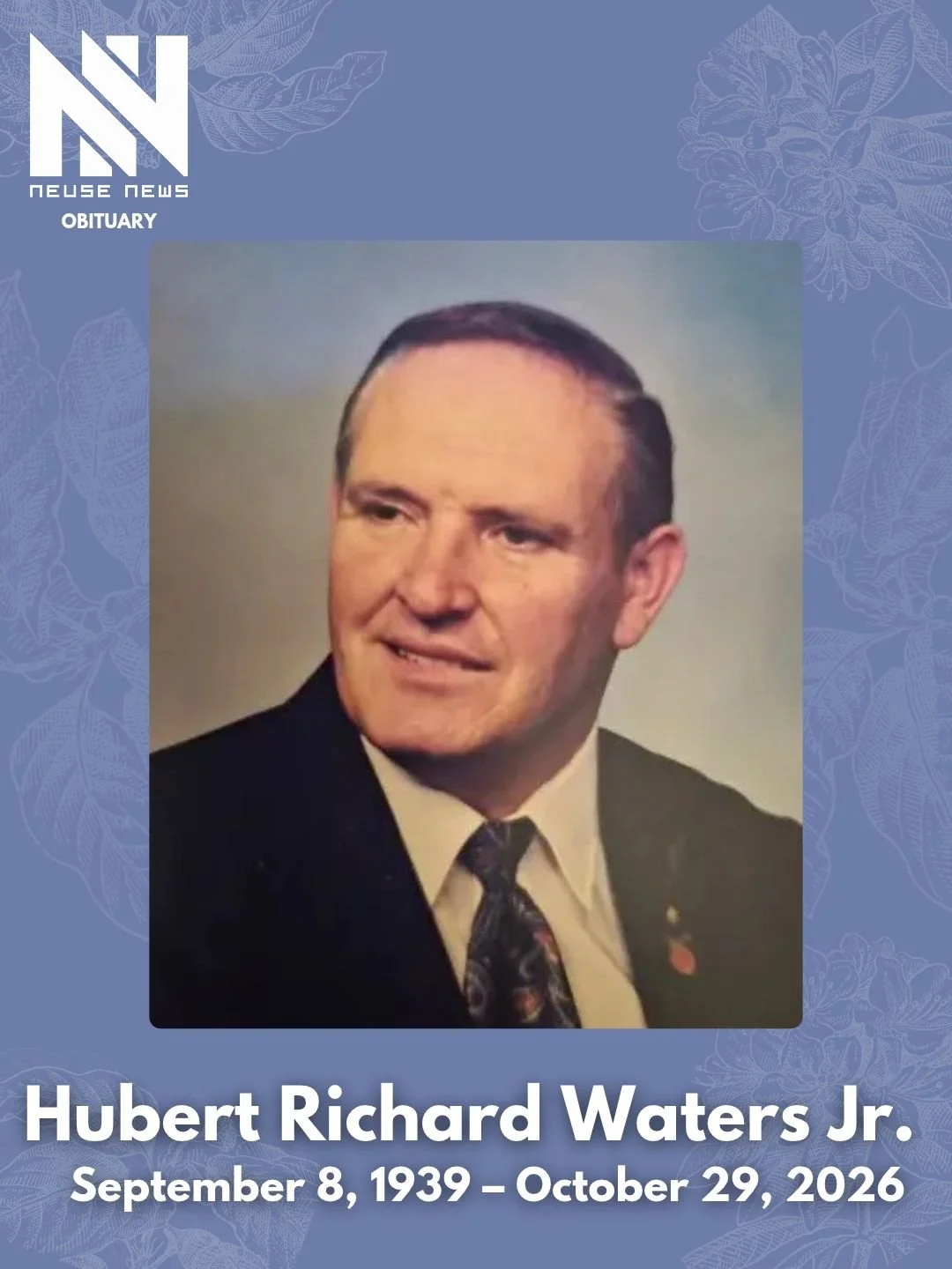 Obituary: Hubert Richard Waters Jr.