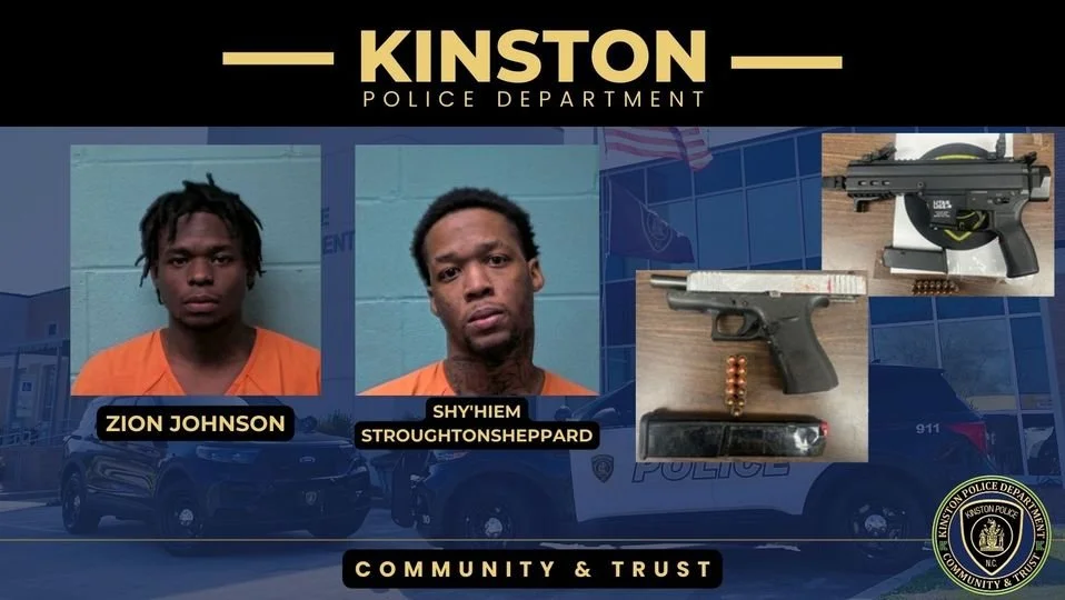 Two Arrested in Kinston for trespass and firearms violations — Neuse News