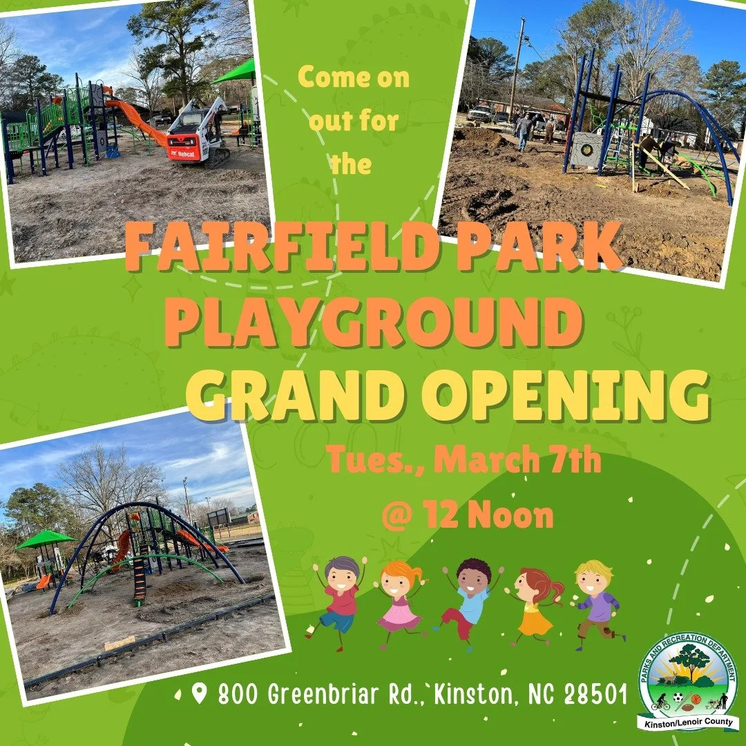 Fairfield Park playground grand opening on Tuesday — Neuse News