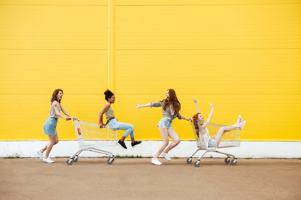 friends in shopping carts medium size.jpg