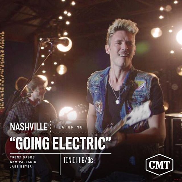 Love this song that @trentdabbs wrote with @sampalladio &amp; @jabenation for @nashvillecmt #goingelectric 🤘🏼⚡️ #weloveyougunnar