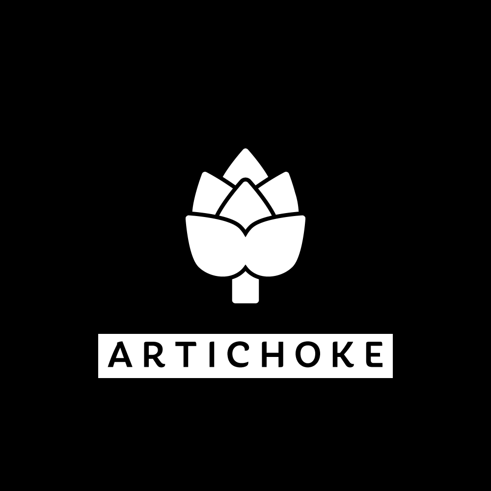 ARTICHOKE-square-white-on-black-with-box.png