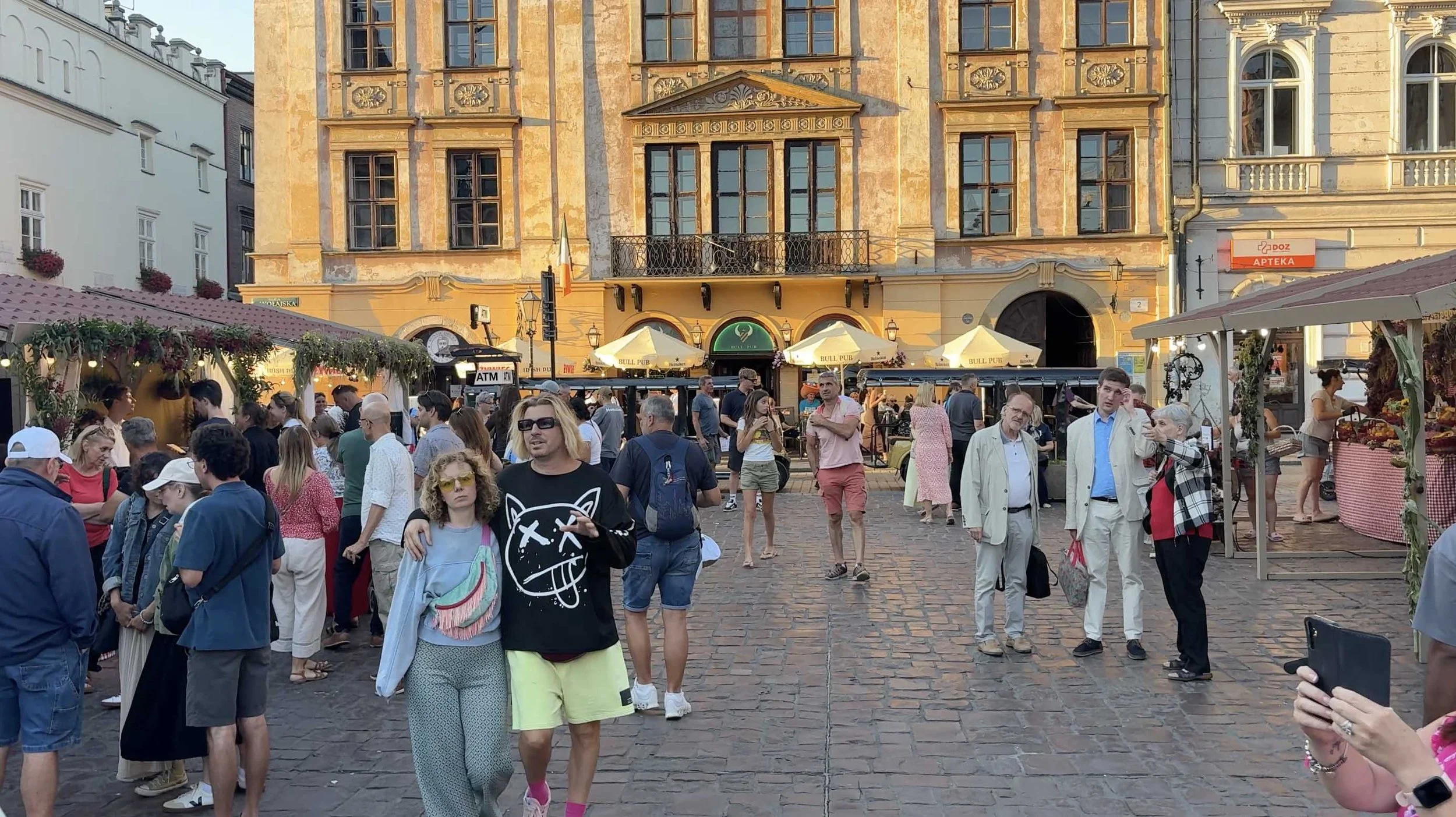 Crowds and food stalls at Kraków’s Pierogi Festival in Old Town