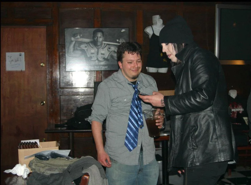 Show creator Nick Meyers & DJ Richard Reich share a laugh backstage at the Awards ceremony. *Photo Credit: Darlene Hassinger