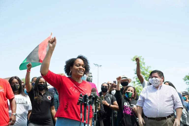 'I'm Tired Of Taking Crumbs!' Lightford Says During Demonstration In Maywood