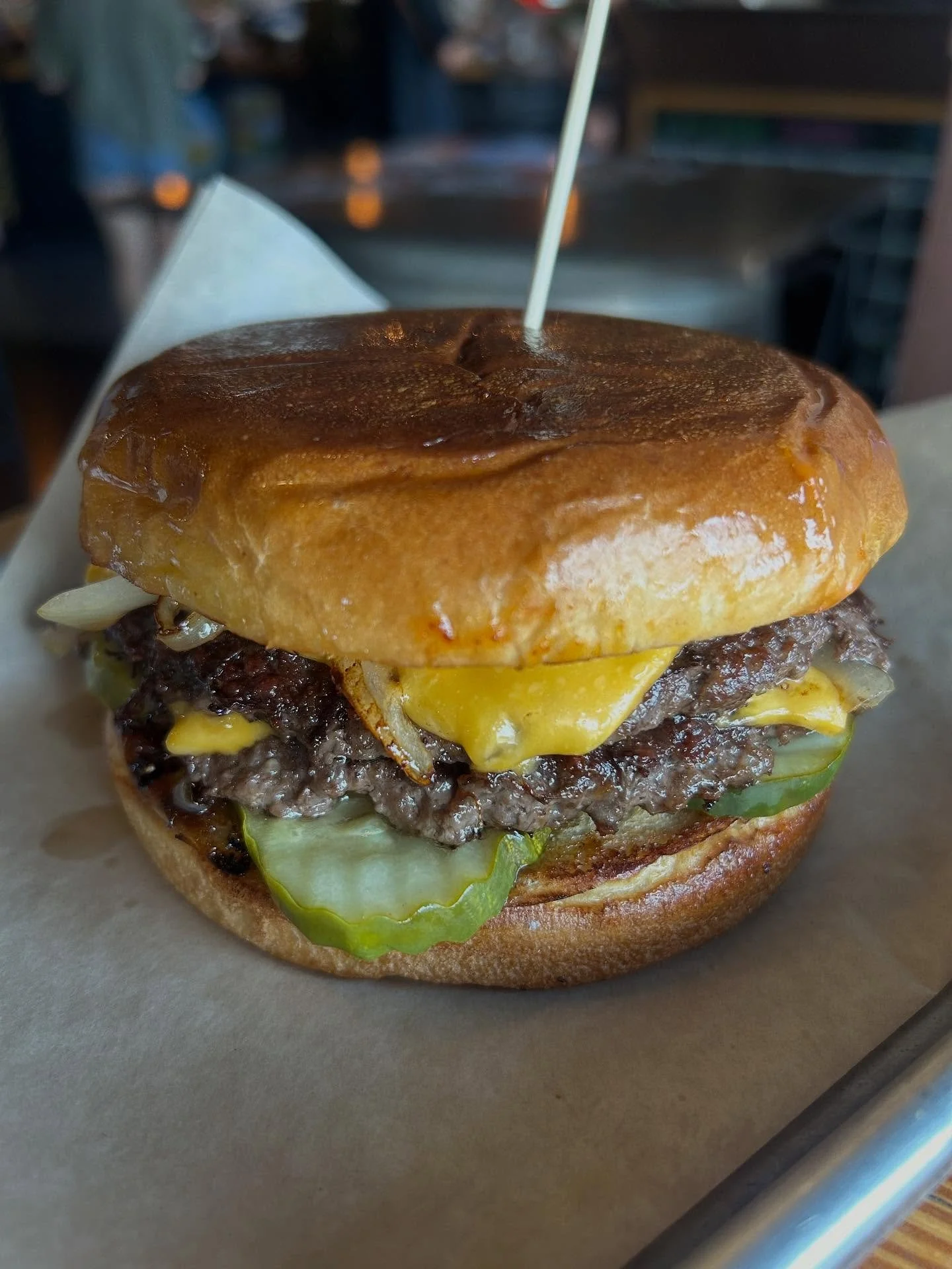 PEEP THIS FRESH SHEET 🐥 
🌟 SMASH Burger 💥 
🌟 Nashville Chicken Spicy Grilled Cheese 🔥 
🌟 Triple Play Platter 🧀 
Come &amp; get em 🤘🏼