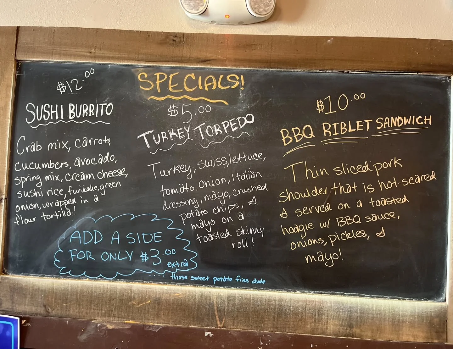 New Specials!

Have you had one yet?!
