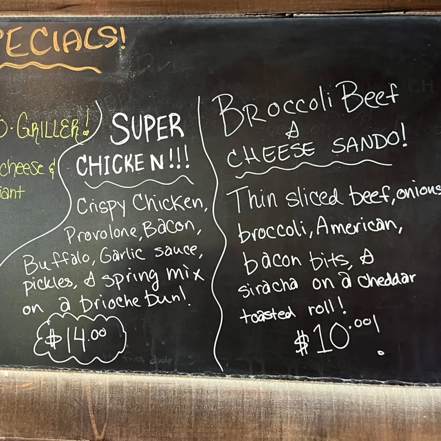 New Specials!

Eat Up!!

See YOU, at The TAV!