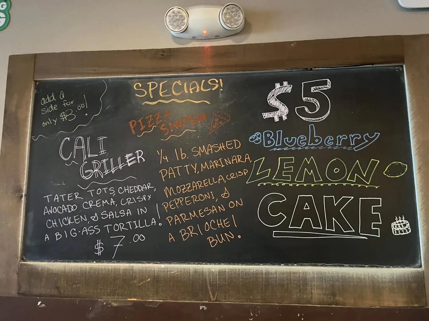 SPECIALS UP!

This Board Knows Best!

Co.e grab one of our budget friendly bombshells here at The TAV!

Available while supplies last!

We'll see YOU at The TAV!