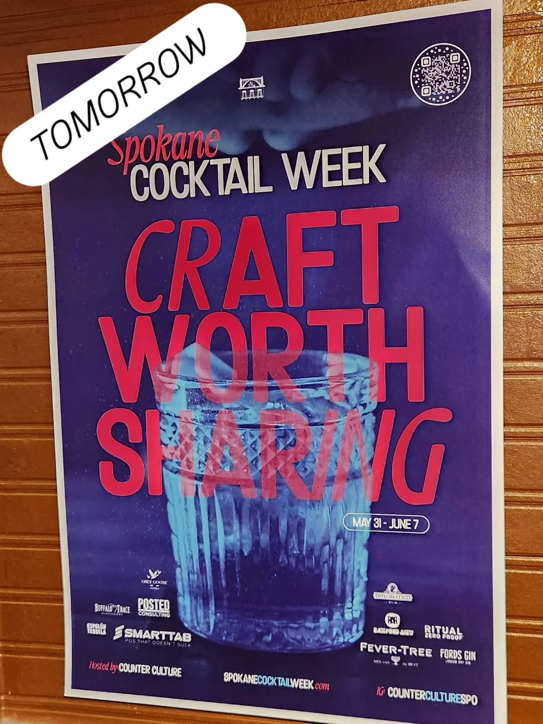 TOMORROW!

COCKTAIL WEEK BEGINS!

We would love to see you in! 
Come in for fun and deals all week!

#spokanelocal
#spokanefood #bar