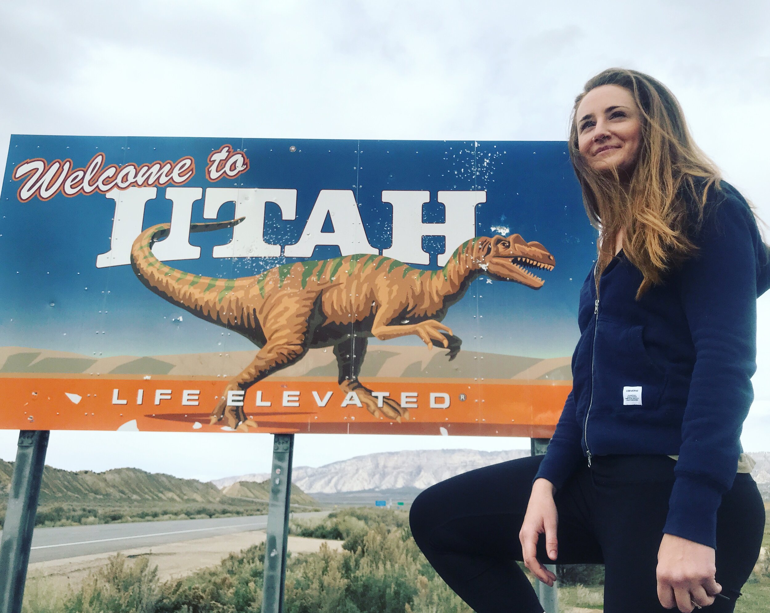 Michelle Wax on the border of Colorado and Utah