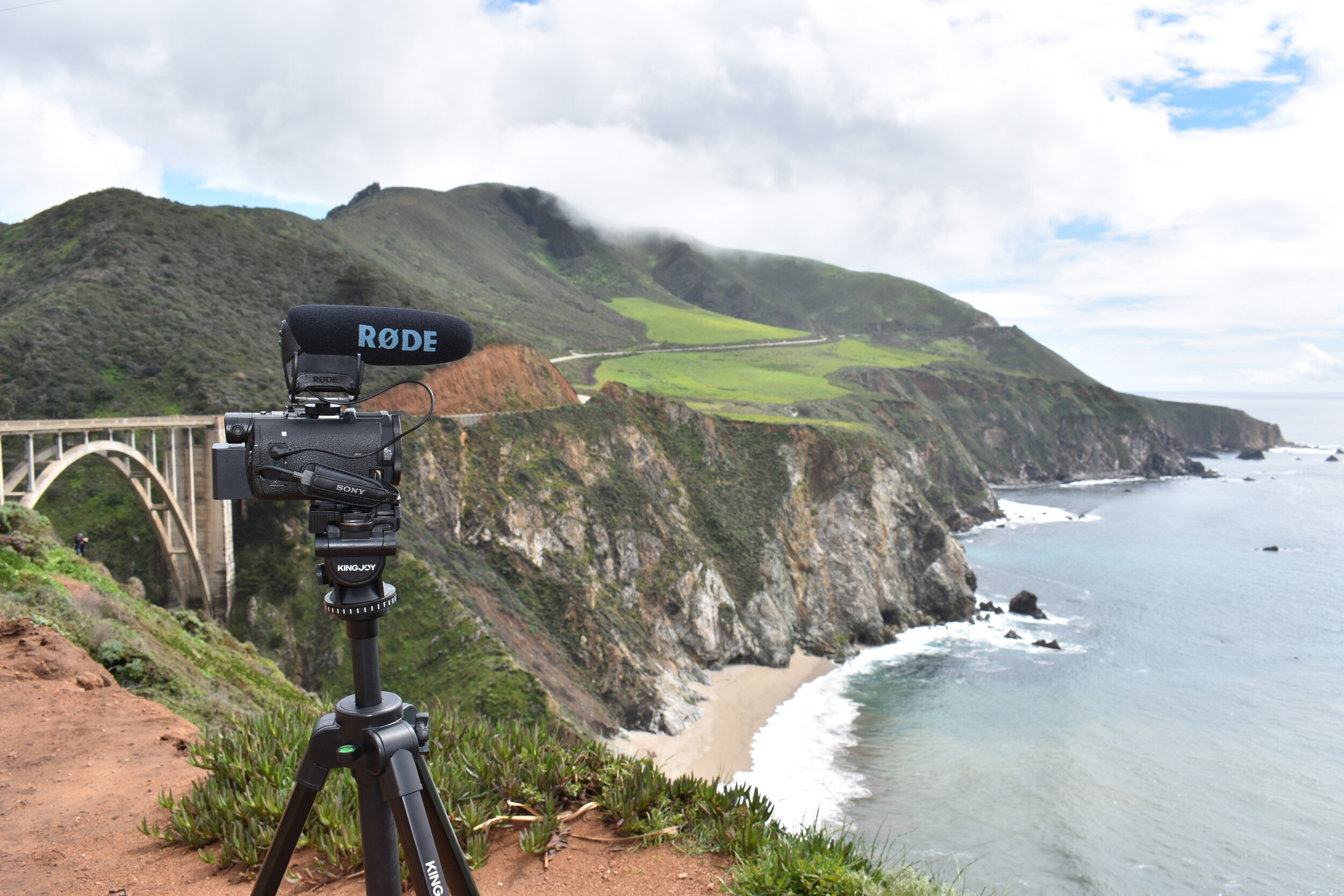 Bixby Bridge along the coast of California