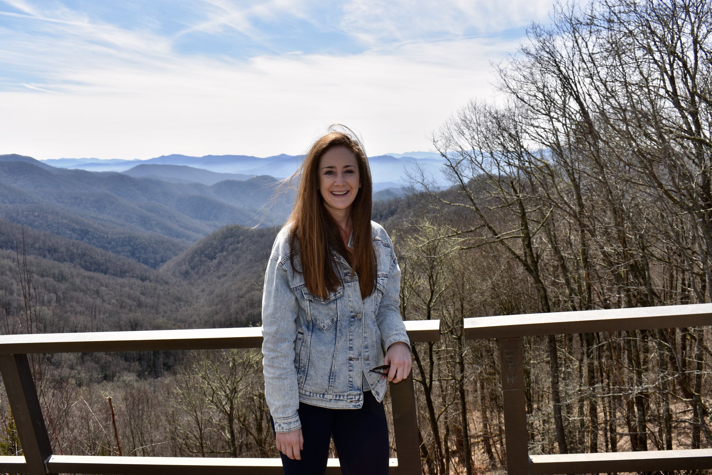 Michelle Wax at the Great Smoky Mountains in Tennessee
