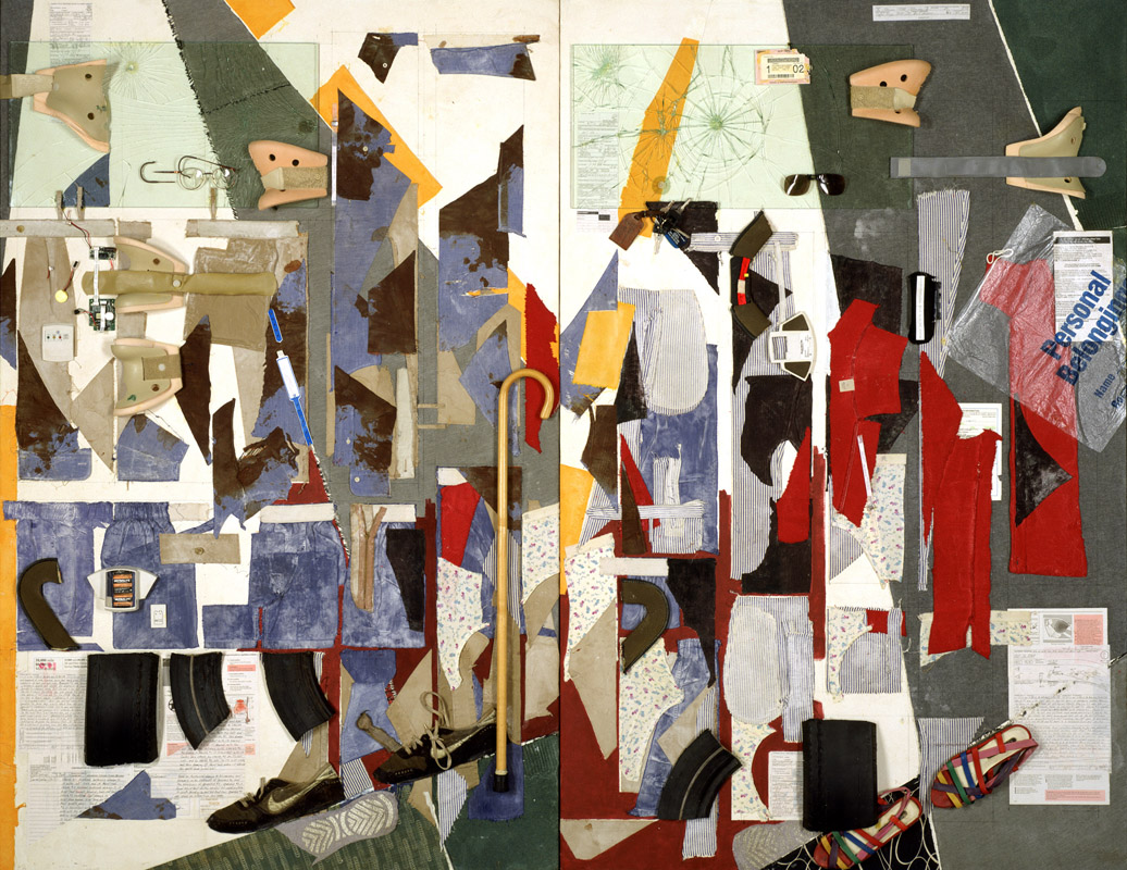 #51, Blood, Bones and Healing Devices 2 panels each 75 h x 48 inches, 2001