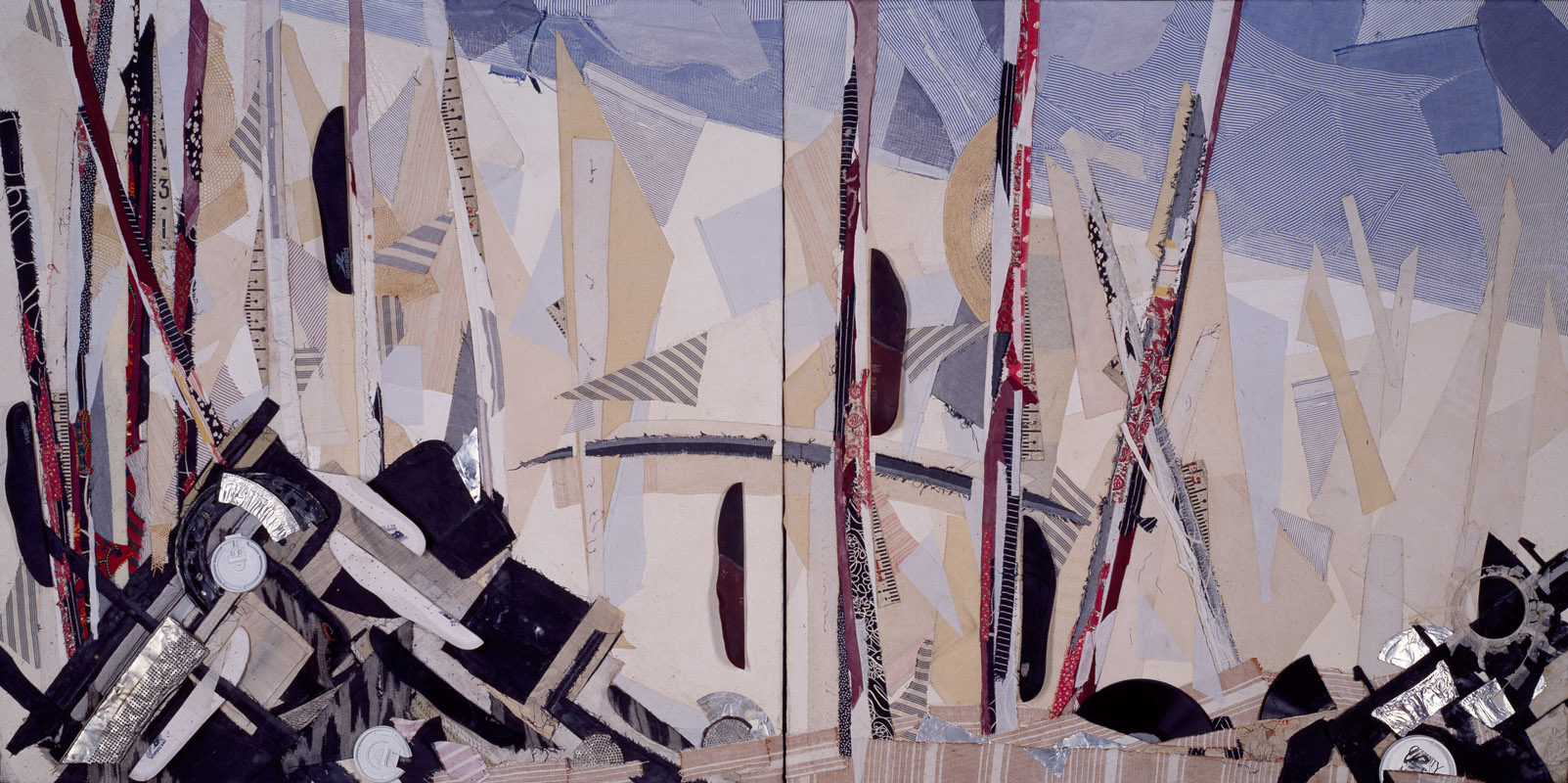 #45, Wreck Walking 2 panels each 48 h x 48 inches, 1998