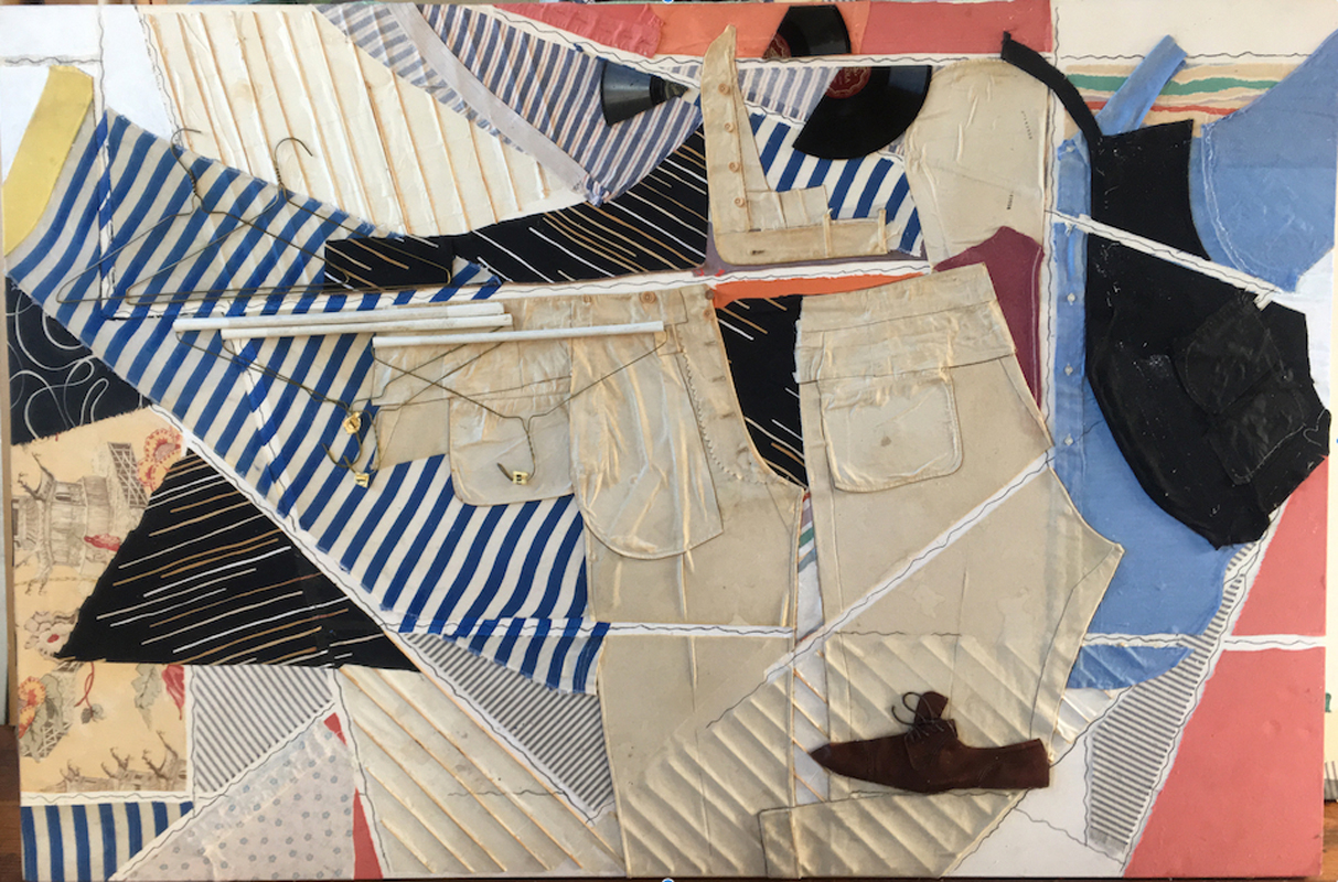   #80, White Flannel Trousers  48 h x 72 inches, 2013 